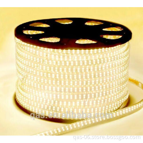100m 240Leds SMD 3014 double row Led strip Waterproof dual Row 220V Led flexible light ip65 outdoor light ww cw blue